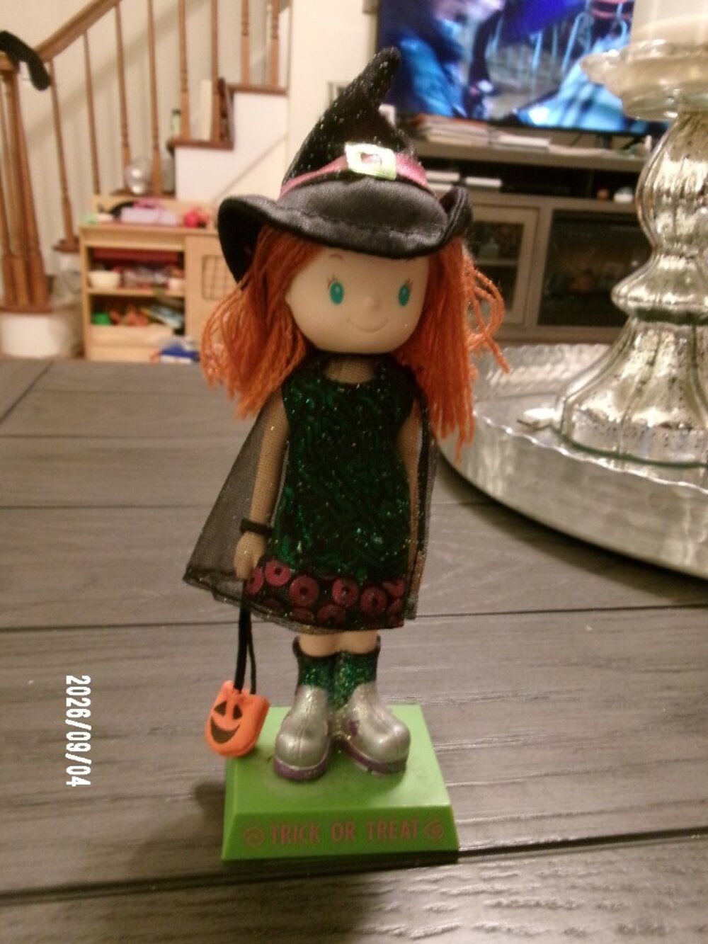 7" RUSS Friendly Frites Bobble Treats Head Trick or Treat #26785 Witch Halloween